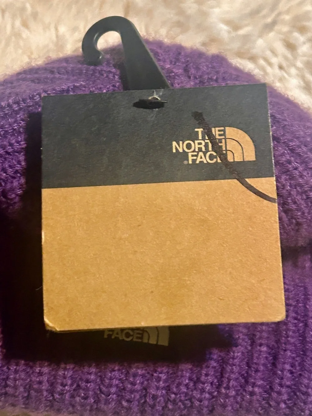 The North Face Purple Ribbed Knit Beanie-NWT